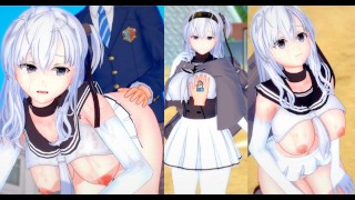 [¡Juego Hentai Koikatsu! ] Tener sexo con Big tits KanColle Suzutsuki.Video de anime erótico 3DCG.