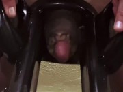 Preview 4 of Man moaning while using cock milking machine