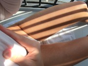 Preview 1 of 4K SOLO POV ON A BALCONY - FINGERING MY PUSSY TIL ORGASM - ASMR MOANING