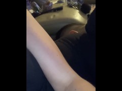 Girl farting and fished in a slave such a good slave