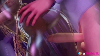 Chun Li Pussy neuken in X-Ray (met realistisch ASMR geluid) 3D hentai animatie 