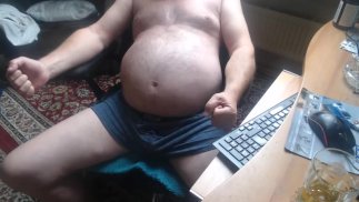 Мпрег. Я показываю свои схватки во время чата