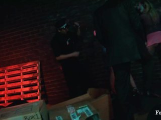 Natural Boobs beaut get crazy in Costume Anal Orgy