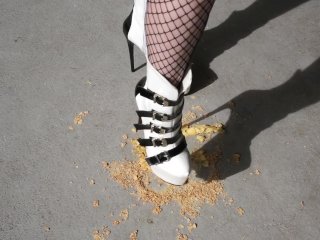 Crushing Food In My High Heels