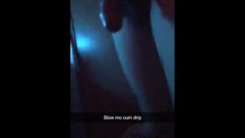 Slow motion cum drip from my ex bf cock 