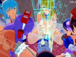 [STILLS+AUDIO] Petite, Busty, Tanned, It's_An All Builds You Could Want Mega Man X DiVE_Orgy