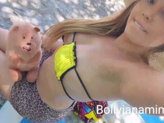 Me masturbando nas praias colombianas😜 dando showzinho pra Galera 😁😁😁