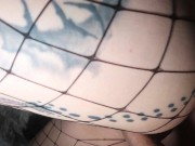 Preview 6 of Jezebel Rose - Goth Butt in Fishnets