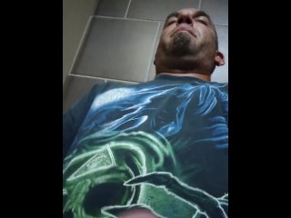 ALMOST CAUGHT - Jerking Off In The MallBathroom