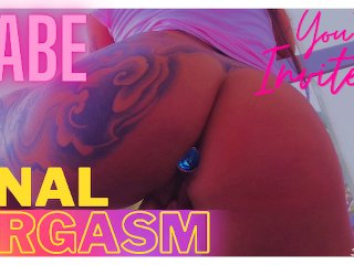 anal orgasm, vertical video, female orgasm, pov blowjob