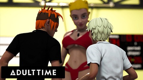 ADULT TIME - Big Titty Hentai Gym Teacher Shows The Class How To Give Head