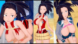 Video Heroaka Hentai Game Koikatsu Momo Yaoyorozu Eroge Koikatsu My Hero Academia 3Dcg Big Breasts Anime