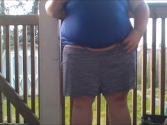 buttcrack flashing on porch