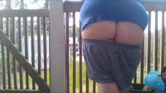 buttcrack flashing on porch