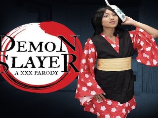 Fuck Session with Asian Teen Mai Thai as MAKOMO from DEMON SLAYER VR Porn