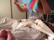 Preview 2 of Gave step sister panties and asked for this sex