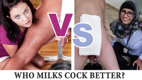 MIA KHALIFA - Showdown With Brandi Belle Part 2! Cock Milking Edition