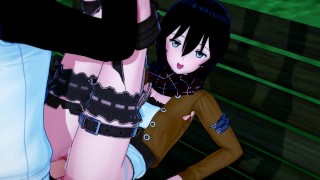 Mikasa Ackerman BLOWJOB and DOGGY at PARK (3D Hentai)