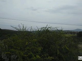 Car ride with my stepsister ends in sex and creampie, perfect body