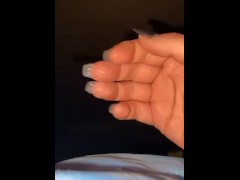 Licking my cum off my fingers 