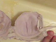 Preview 3 of Peeing to purple bra!