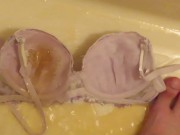Preview 5 of Peeing to purple bra!