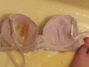 Preview 6 of Peeing to purple bra!