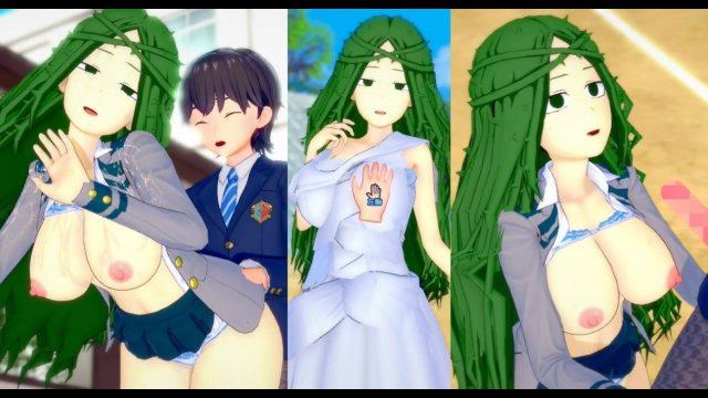 【エロゲーコイカツ！】僕のヒーローアカデミア 塩崎茨3DCG巨乳アニメ動画(ヒロアカ)[Hentai Game Koikatsu! Ibara Shiozaki (Anime 3DCG Video)]