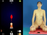 Nude Julia V Earth trains own psychic with neuro device and Apps.