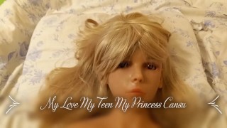 46 Duke Hunter Stone teen (18+) Angel LoveDoll - Muñeca sexual de silicona Princess Cansu (video corto)
