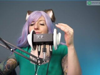 SFW ASMR - Amateur Neko Licks Your Ears Like a Pro - PASTEL ROSIE Ear EatingKitty TwitchStreamer