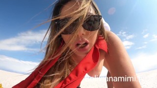世界最大の塩砂漠でワイルドセックスするボリビアナミミテレビのビデオ