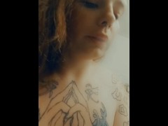 Smoking before getting in the bath