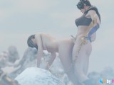 Fortnite Futa Fucks Female Pussy (with ASMR sound) 3d animation hentai anime loop game futanari