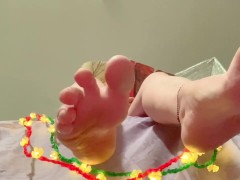 Kay reads a fairytale barefoot  - Screenshot 13 of 16 - Foot Fetish