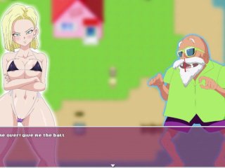 Android 18 Quest for the Balls 1_Android 18 in Tight_Swimsuit by BenJojo2nd