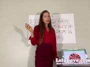 Preview 5 of Bitchy babe gives YOU tease/denial cum schedule teasing pussy/asshole in red panties - Lelu Love