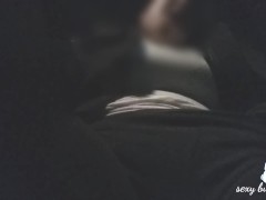 Rubbing my pussy in the car, counting down from 60