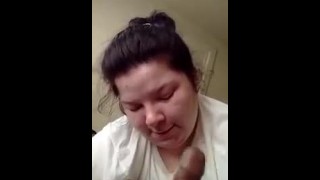 BBC Cumming in white hoe mouth