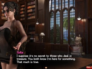 TREASURE OF NADIA 23 - RAFA AND KALEY MOVE AT THE WINDOW AND SAW JANET WHEN MASTURBATE IN YARD