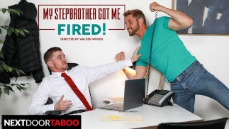NextDoorTaboo - Райан Джордан Отвлёкся На Большой Член Сводного Брата На Работе
