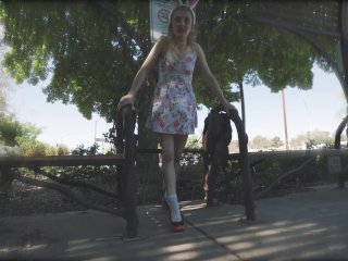 Sexy Little EasterBunny Public Buttplug Bunny_Tail Play