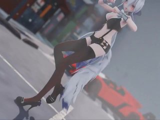 solo female, sexy lingerie, animated, anime hentai