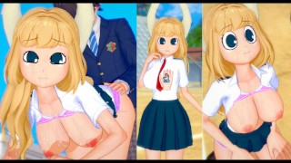 [Hentai Game Koikatsu! ] Faça sexo com Peitões My Hero Academia Pony Tsunotori.Vídeo 3DCG Anime