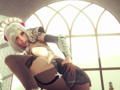 Genshin's maid Noelle serves you