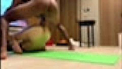 black guy fucks while yoga