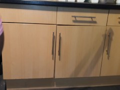 My Hot Step Sis Cleaning the Kitchen in Micro Shorts while I Watch