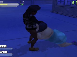 interracial, bbw, big ass short skirt, rough sex