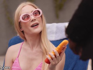 DarkX - Petite Blonde Snob vs Her Big Cock Butler screenshot number 2