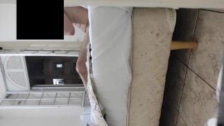 暴露的敞开的窗户疯狂的裸体自慰吸烟邻居